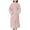 Pink, variant on Luxalzxs Long Hooded Robe for Women Solid Color Full Length Bathrobe Winter Warm Pajamas Shower Nightgown Housecoat with Pockets