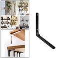 thumbnail image 3 of Soportes de estante de montaje en pared Soporte de pared decorativo de resistencia Soporte de estante de Soporte de de muebles Negro yotijar Soportes de estante de montaje en pared, 3 of 9