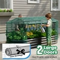 thumbnail image 4 of Quictent 8x3x1 ft Galvanized Raised Garden Bed Kit with Self Watering System and Mesh Cover, Large Oval Metal Outdoor Planter Garden Boxes for Vegetables Herbs Flowers, 4 of 8