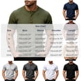 thumbnail image 4 of Liweisiy Men's Textured Henley T-Shirt Short Sleeve Notch Neck Solid Color Tees Casual Athletic Summer Tops Army Green XL, 4 of 10