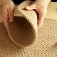 thumbnail image 6 of Cheers US Woven Placemats for Dining Table - Natural Wicker Placemats, Adorable Thick Rustic Round Kitchen Placemats- All Natural Wicker Tablemats Hand-Braided, 6 of 7
