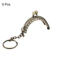 thumbnail image 3 of Uxcell Metal Purse Frames, 2" 5Pack Kiss Lock Clasp Frame for Coin Bag Sewing DIY, Bronze, 3 of 6