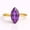 Rose Plated, variant on Marquise Cut Amethyst Ring, Solitaire Amethyst Gemstone Ring, February Birthstone Ring, Anniversary Ring For Her, Stackable Ring, Handmade Jewelry