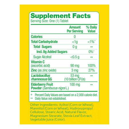 Culturelle Immune Defense Daily Probiotic, Mixed Berry Chewables, 28 Count