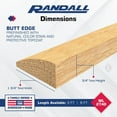 thumbnail image 5 of 3 FT - Prefinished Oak Reducer Molding with Natural Color Stain (3/8", 1/2", 5/8" and 3/4" Thicknesses Available) (3/4" Thick), 5 of 7