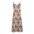 thumbnail image 4 of Wowcloth Women's Casual Floral Printed Sleeveless Dress for Women V Neck Flowy Party Midi Dresses, 4 of 5