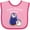 Pink and Fuchsia, variant on Inktastic Happy Birthday, Mama- Cute Penguins Boys or Girls Baby Bib