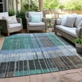 thumbnail image 4 of Dalyn Rugs Machine Washable Indoor/Outdoor Chantille Teal 9' x 12' Rug, 4 of 9