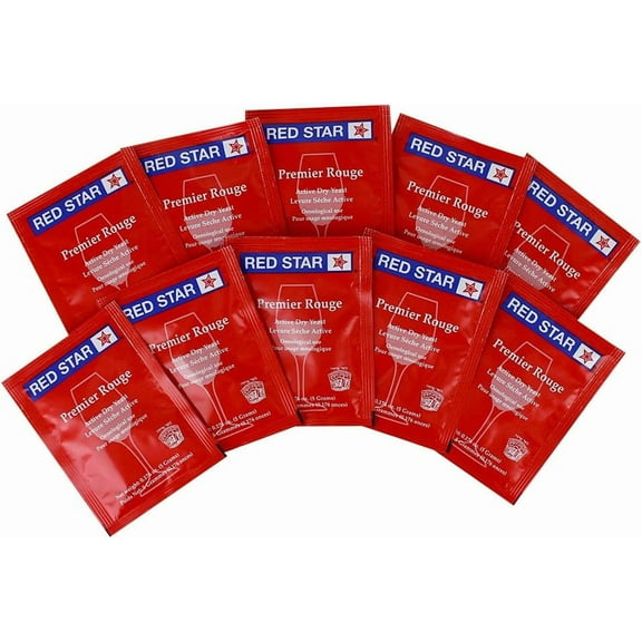 Red Star Premier Rouge Wine Yeast 5g - 10 Pack
