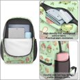 thumbnail image 4 of Mushroom and Frog Green Pattern 17" School Backpacks for Teens,Waterproof Oxford Fabric,S-Shape Padded Straps for School,Travel,Hiking,Camping, 4 of 6