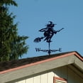 thumbnail image 5 of Meottam Metal Witch Weathervanes, Retro Weathercock Metal Roof Wind Direction Indicator Garden Art Décor for Outdoor Garden Yard Patio Farm (30"x16"), 5 of 7