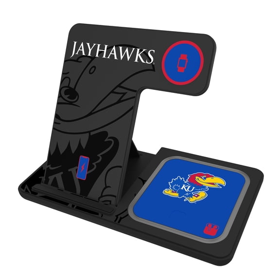 Keyscaper Kansas Jayhawks 3-In-1 Wireless Charger