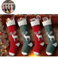 thumbnail image 1 of Set Of 4, 46cm Large Classic Personalized Christmas Hanging Stocking, 1 of 5