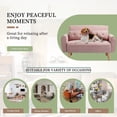 thumbnail image 4 of Futzca  47" Modern Loveseat Sofa Pink, 4 of 5