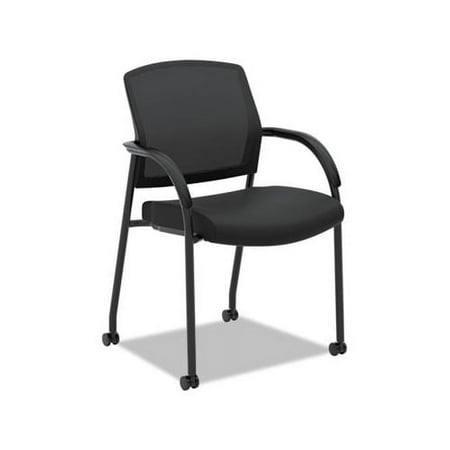 UPC: 0888531612417 | Lota Series Guest Side Chair 23  x 24.75  x 34.5   Black Seat/Black Back  Black Base