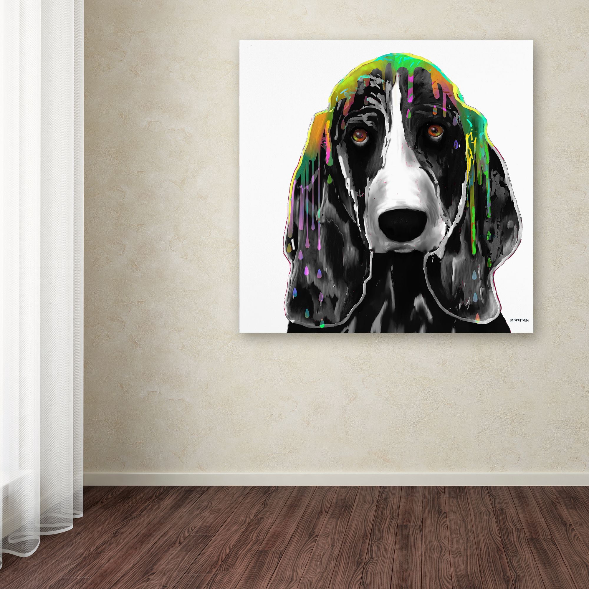 Marlene Watson "Basset Hound" Canvas Art