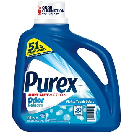 Purex Liquid Laundry Detergent, Odor Release, 150 Ounce, 100 (Best Soap For Underarm Odor)