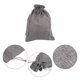 thumbnail image 4 of 5uds Pequeñas Dobles Bolsas con Cordón, 6 x 8 Algodón Arpillera Bolsa para Joyería Especia Frijol Caramelo Regalo Saco, Gris, 4 of 5