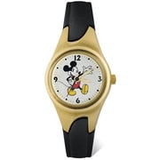 Mickey Mouse Watch in Gold Case and Leather Strap