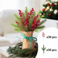 thumbnail image 1 of ¡Gran Descuento!, Planta de simulación DIY Árbol de Navidad Rama de copo de nieve Flocado Rama de agujas de tres puntas Accesorios Akmoler, 1 of 7