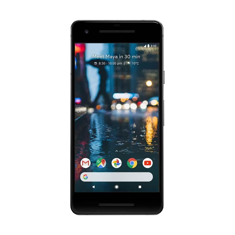 Google Pixel 2 64GB G011A Verizon Unlocked 5" AMOLED Display 4GB RAM 12.2MP Smartphone - Just Black (Good)
