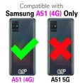 thumbnail image 5 of Asuwish Compatible with Samsung Galaxy A51 4G Wallet Phone Case and Tempered Glass Screen Protector Flip Credit Card Holder Stand Bling Glitter Cell Cover for A 51 M40S 51A A515F S51 Women Men Purple, 5 of 9