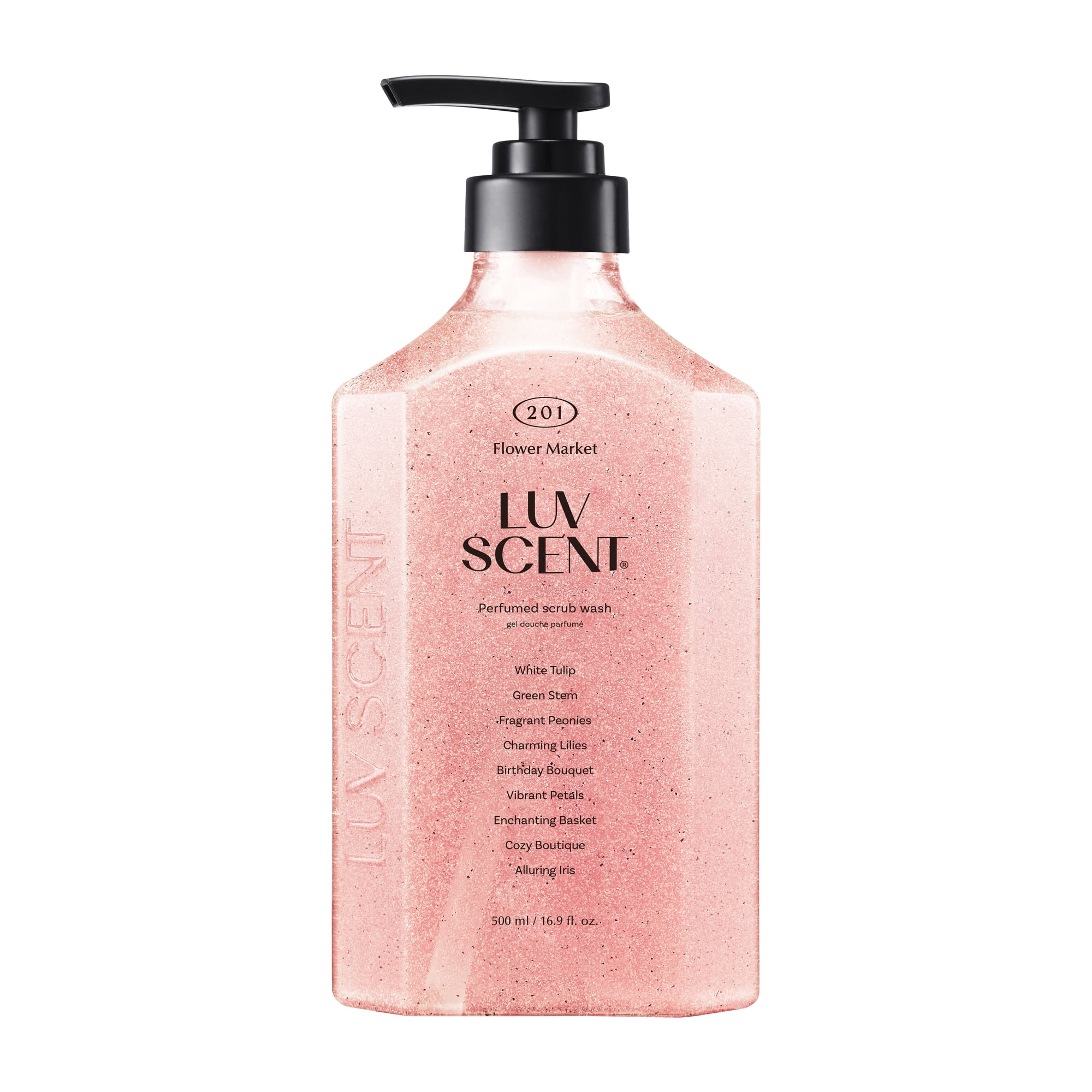 Luvscent Flower Market Scrub Wash for All Skin Types 16.9 fl oz