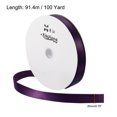 thumbnail image 2 of Unique Bargains 0.79' x 100 Yards Double Face Decorate Crafts Roll Satin Ribbon Dark Purple, 2 of 5