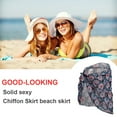 thumbnail image 3 of Jygee Beach Sarong Coverups Traje de baño Wrap Traje de baño Falda Protección Solar Ropa de Gasa con Corbata Abierta Ajustable Traje de baño para Exteriores,Flor azul, 3 of 4