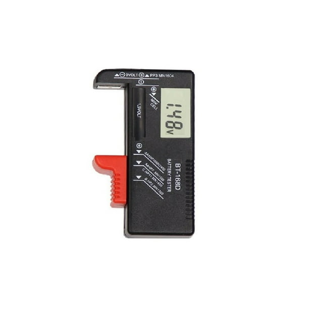 Kenally Comprobador de BT-168D Comprobador de universal LCD digital para pilas de botón AA AAA C D 9V 1.5V Pantallas optoelectrónicas Kenally TO0753-00B