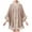 Khaki, variant on YYDGH Women's Faux Fur Shawl Wrap Winter Cape Poncho with Fur Trim Sleeveless Cardigan Dressy Cloak Coats