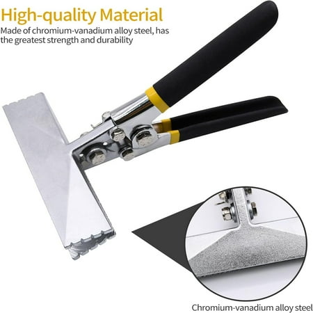 

SHAOSZC Professional High-Quality 6in Seamer Tool for Sheet Metal - Precision Flattening Edges - Superior Performance Straight Jaw - Comfortable Ergonomic Design for Optimal Bending Resul