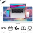 thumbnail image 5 of Colorful Waterful Sailboat Boat Sunrise Mouse Mat, Rectangle Large Non-Slip Rubber Gaming Mouse Pad with Stitched Edges, Office Mouse Pad for Women Men Kids, 31.5x15.7in, 5 of 7