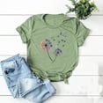 thumbnail image 1 of Puntoco Camiseta de moda para mujer Blusa con estampado de letras de manga corta y cuello redondo para mujer Puntoco Puntoco-3751, 1 of 9
