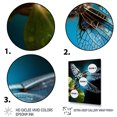 thumbnail image 3 of Designart "Blue Dragonfly Insects Flight" Animals Floater Framed Canvas Print, 3 of 7