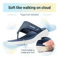 thumbnail image 5 of FitVille Wide Flip Flops for Women with Arch Support Women Beach Flip Flops Pool Slippers Non Slip, Eclipse Blue, 5 of 8