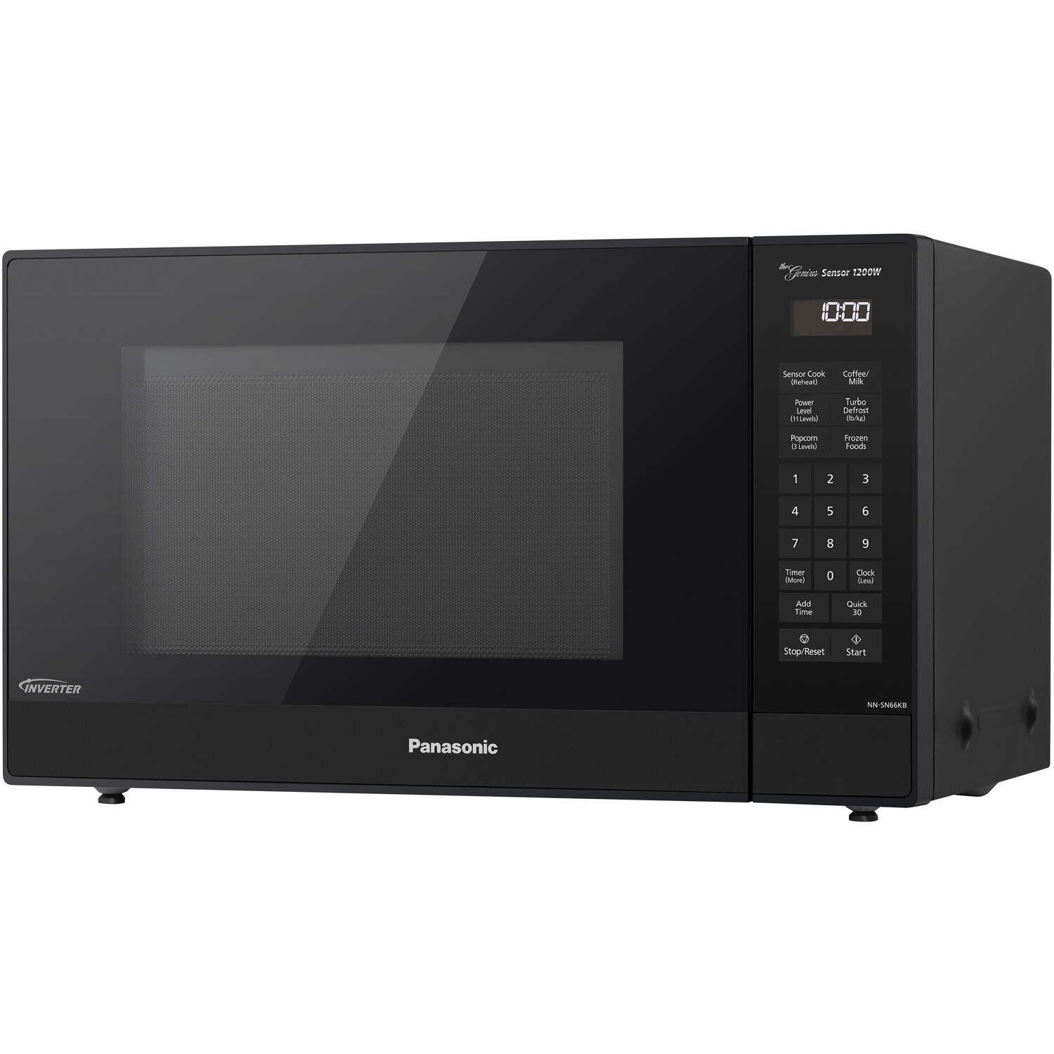 Panasonic 1.2 Cu. Ft. 1200W Genius Sensor Countertop Microwave Oven with Inverter Technology in Black - image 3 of 11