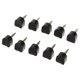 thumbnail image 1 of 10 pares de accesorios de grifos protectores de placa de talón de reparación negra en forma de U para dama Uña delgada 10mm Zulema Reparación de cuidado de zapatos de mujer, 1 of 7
