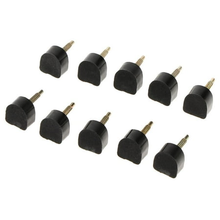 

10 Pairs of Black Rubber High Tips Replacement Stiletto s Repair Dowel Lifts 10mm