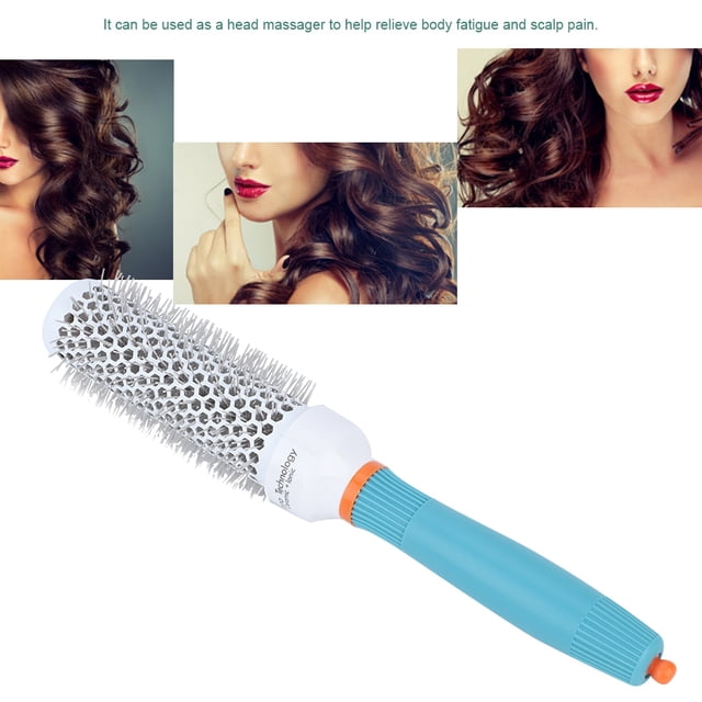 Fugacal Cepillo de pelo barril redondo, secador pelo, cepillos redondos para rizar mujeres cepillo Girld salón calor preciso térmico redondo el hogar cerdas cabello Fugacal No se aplica