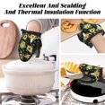 thumbnail image 7 of Pofeuu Sunflower Skull Boho Print Thickened Mini Silicone Oven Mitts Heat Resistant, Rubber Oven Mitt Gloves, Finger Pinch Grips, Pot Holder, Silicone Potholder, 7 of 7