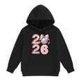 thumbnail image 2 of WOYY Toddler Girl's 2026 New Year Hoodie Loose Fit Comfy Hooded Sweatshirt, Sizes 2-3T, 2 of 4
