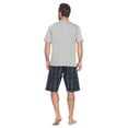 thumbnail image 4 of Ashford & Brooks Men's Woven Short Sleeve Jersey Top & Pajama Shorts Set, 4 of 5