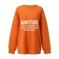 thumbnail image 4 of Jinhomg Womens Long Sleeve Oversized Sweatshirt Casual Loose Drop Shoulder Pullover Tops Lightweight Comfy Letter Print Spring Sweatshirts Orange S, 4 of 6