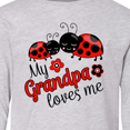 thumbnail image 4 of Inktastic My Grandpa Loves Me with Cute Ladybugs Long Sleeve Youth T-Shirt, 4 of 5