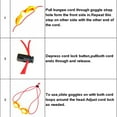 thumbnail image 4 of Flexible Rubber Elastic 45'' Stopper Universal Fits Swim, 4 of 8