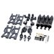 thumbnail image 4 of Paquete de 15 brazos oscilantes s trasero copa de dirección y asiento C y piezas de actualización de amortiguador para 1/18 144001 gris yotijar piezas de actualización de coche rc, 4 of 6