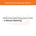 thumbnail image 3 of Max Advanced Brakes - Brake Kit for 2003 Chevy Suburban 2500 w/ 4-Wheel Steering Rear Replacement Drilled Slotted Black Coated Disc Brake Rotors and Ceramic Brake Pads, 3 of 10