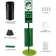thumbnail image 4 of KFFKFF Canine Refuse Station, Business-grade Dog Excrement Station, 11.5 Gallons Animal Waste Container with 50 Bin Liners, Bag Distributor & 600 Disposal Bags, 4 of 9