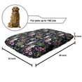 thumbnail image 2 of Hawaii Pet Bed, Tropical Art Exotic Tree Leaves and Flowers, Chew Resistant Pad for Dogs and Cats Cushion with Removable Cover, 24" x 39", Olive Green Pale Pink, by Ambesonne, 2 of 4